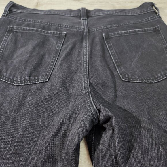 Old Navy High Rise Slouch Straight Secret Smooth Pockets Black Women's 14 Tall - Picture 3 of 12